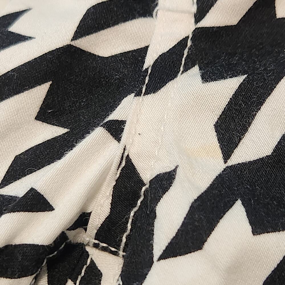 Loudmouth Oakmont Houndstooth Black White Golf Pants Bootcut Stretchy Women's 10 - Picture 3 of 6